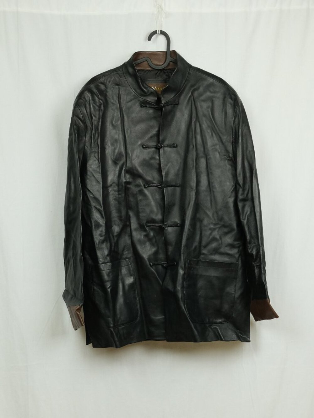 Vogue Virile Black Leather Jacket Women Xxl Vintage Stylish Outerwear